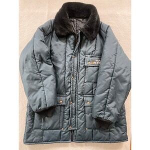 Walls Mens 3XL Blizzard-Pruf Polar 10 Insulated Parka Blue Quilted Work Jacket